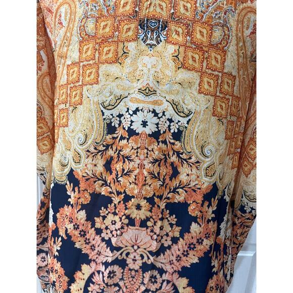 FLYING TOMATO BLOUSE BOROQUE PAISLEY SZ XS PUFFED SLEEVES FAIRY CORE - Picture 13 of 16